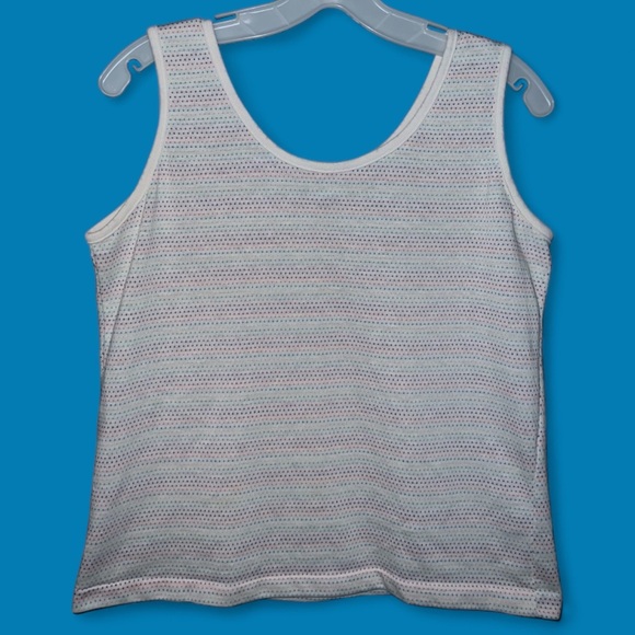EVC Center Square American Vintage Rainbow Dots Tank Top, Size Women’s Large - Picture 1 of 6